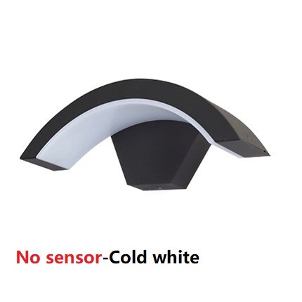 Moden Waterdichte Led Veranda Blaker Wandlampen Outdoor IP65 Motion Sensor Lamp Landschap Spotlight Balkon Gang Tuin Decor: No Sensor Cool White