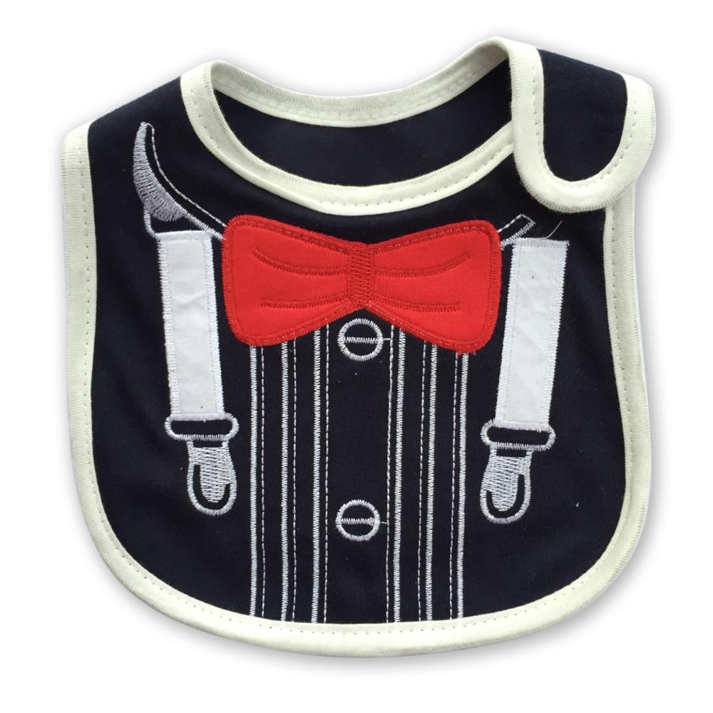 Pechera bordada de algodón para bebé, babero multicolor de dibujos animados para alimentación de bebé, resistente al agua, material para bebé, bufanda para infante