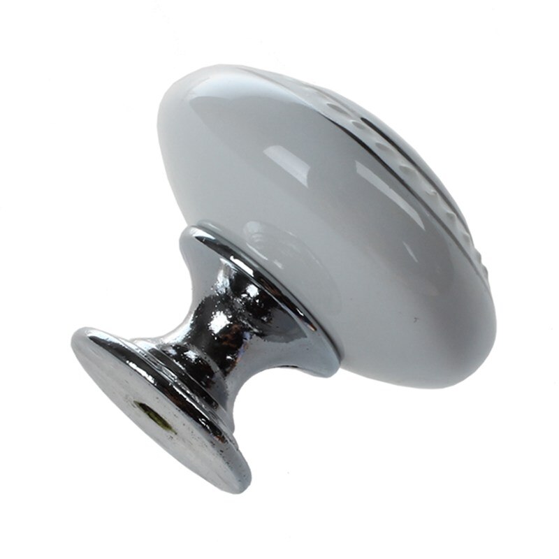 Ceramic Door/Wardrobe/Cabinet/Cupboard Knob Handle Drawer White Ideal for cabinet, drawer, door, cupboard, wardrobe, closet,