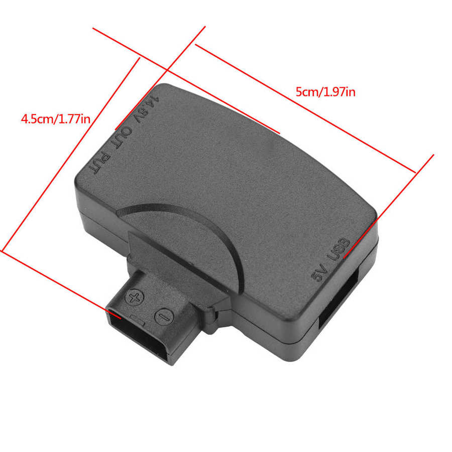 D-Tap to 5V USB Adapter Connector for V-Mount Camcorder Camera Battery for BMCC/Monitor/Smartphone/USB Devices Accessories