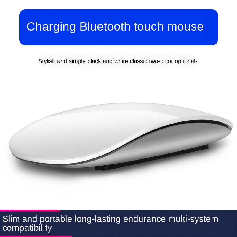 Magic Touch Bluetooth Muis Ergonomische Ultra Dunne Usb Optische Muizen 1600Dpi Computer Muis Met Usb C Adapter Voor Apple macbook Pc