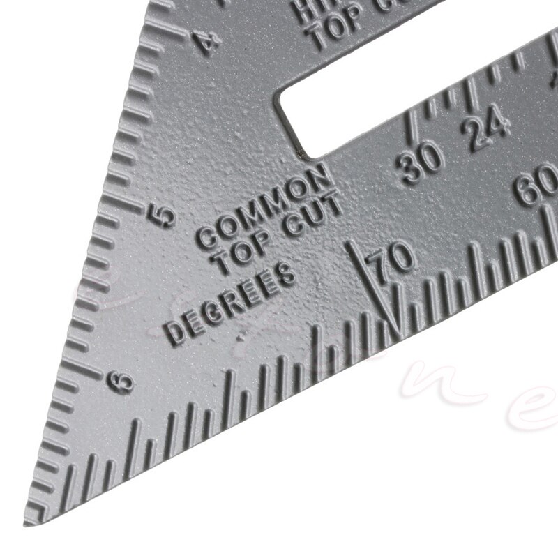 Aluminum Alloy Speed Square Use as Protractor 7" Miter Carpenter Framing Square