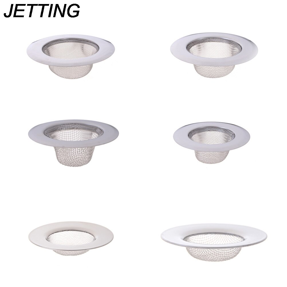 Rvs Filter Ronde Afvoerputje Aanrecht Filter Riool Afvoer Haar Vergieten & Theepot Filter Badkamer Wastafel