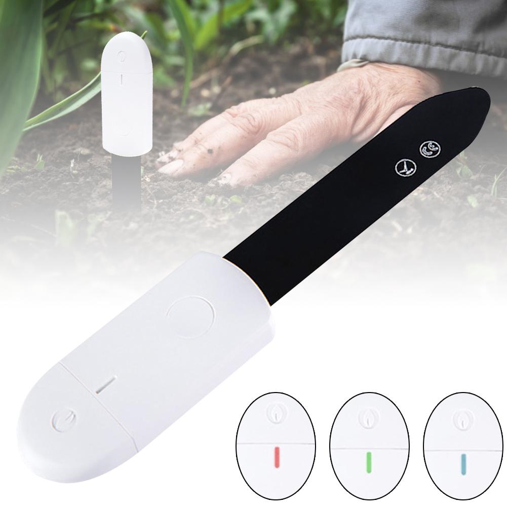 Boden Hygrometer Pflanze Blume Pflege Sensor Überwachung Boden Feuchtigkeit Sensor Monitor Wasserdichte Kompakt Anzeige Licht Garten Werkzeuge