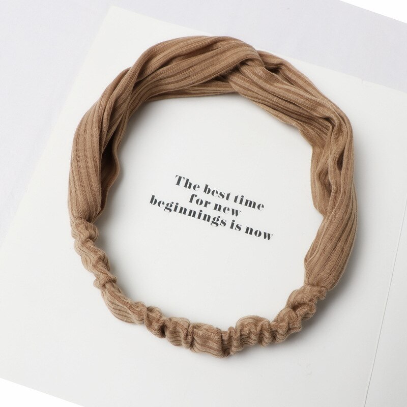 1Pcs Gebreide Cross Haar Houder Haarbanden Fleece Boog Dierlijke Oren Hoofdband Voor Vrouwen Meisjes Tulband Mode Haaraccessoires: 2