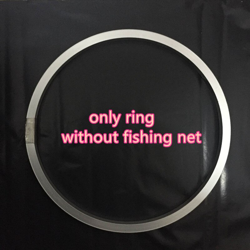 Easy to throw Cast net 2.4-4.2M american style fishing net small mesh hand throw network fishing tools outdoor sports product: only ring