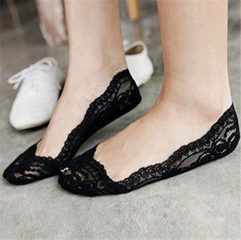 Blonder usynlige sokker gummislip anti-slip bådstrømper kvinder dame bomuld no show korte sokker tøffelforing low cut sok sommer