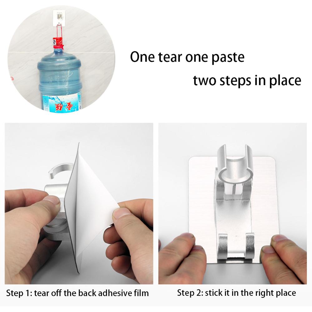 Distinctive Shower Head Handset Holder Rack Bracket Suction Cup Shower Holder Wall Mounted Shower Holder For Bathroom Accessory