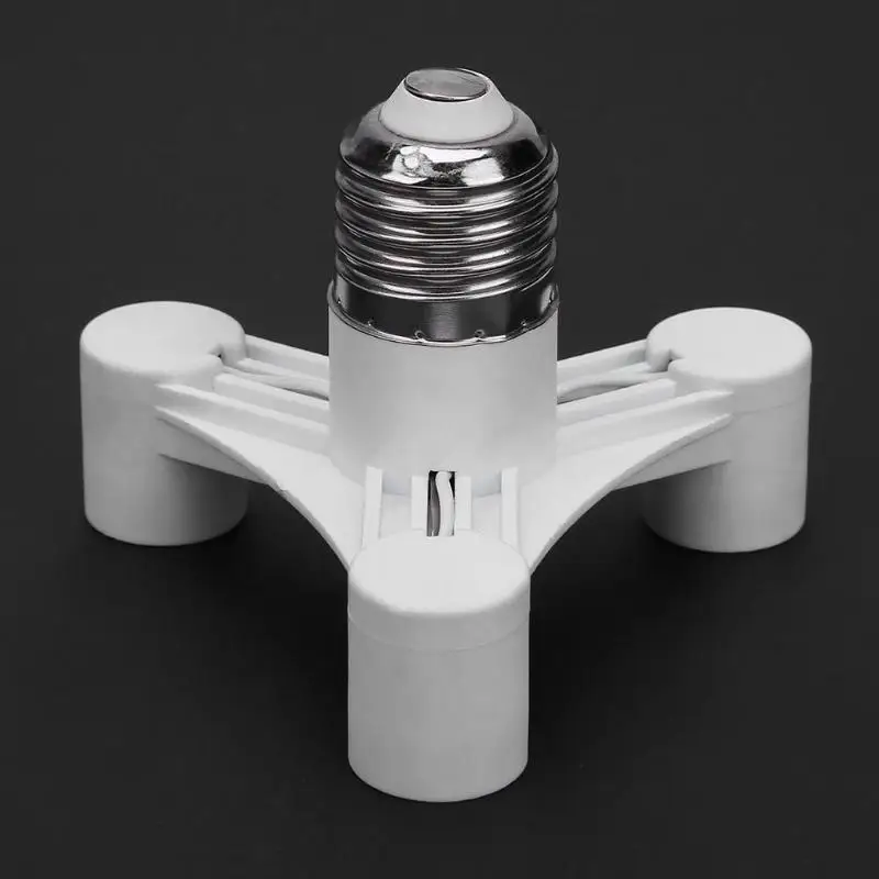 E27 led-sokkelpæresokkel  e27 -sokkel  e27 to- pæresokkeladapter for 2/3/4/5/6 -pære, splitterkonverter, skrue-induksjonslampeholder