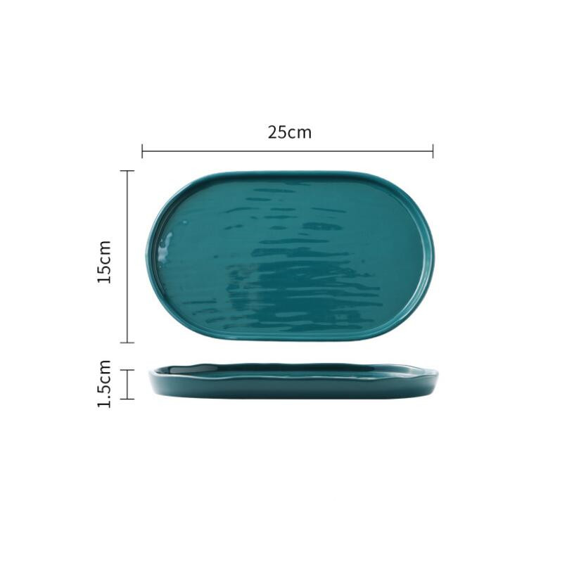 Breakfast Cup and Plate Set Simple Bowl Plate Household Ceramic Tableware Combination: B2