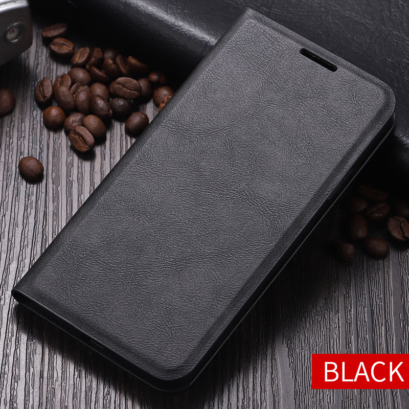 Magnetic Leather Flip Wallet Cover For iPhone 6 6s 7 8 Plus X XR Case For iPhone 11 Pro XS Max Card Holder Stand Cover: For iPhone 11 / Black