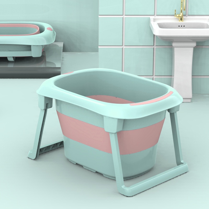 Newborn Baby Bathtub Children Folding Bathtub Infant Baby Can Lie Shower Tub Keep Warm Portable Baby Tub Bath 0-10 Year