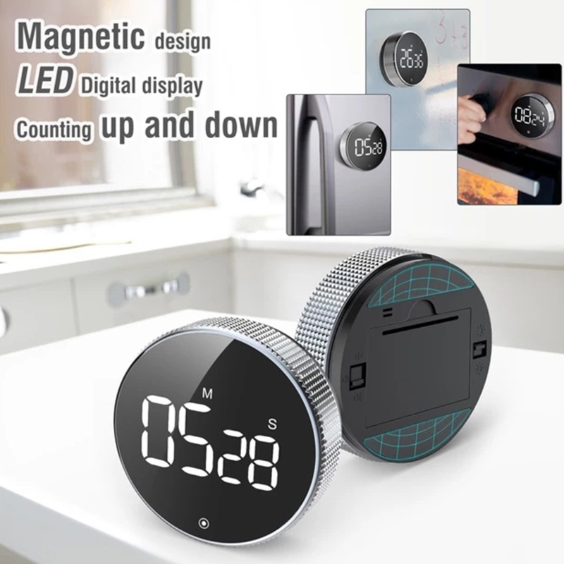 Countdown Alarm Clock Easy to Use and Intelligent Battery Saving Loud Alarm Time Management Constant Light Function