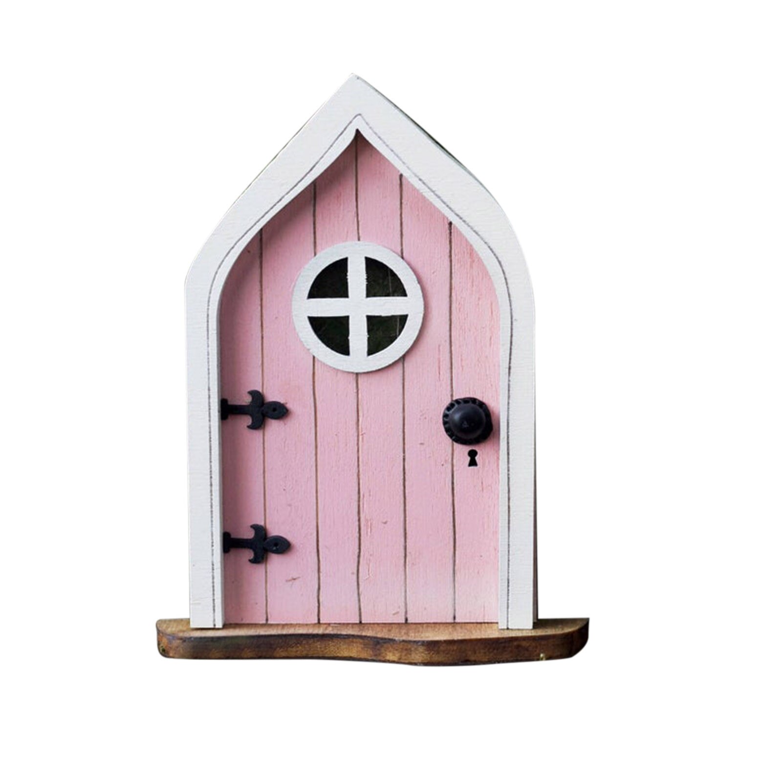 Miniature Fairy Gnome Window Door Elf Home for Yard Art Garden Sculpture Statues Decor Outdoor Fairy Garden #38