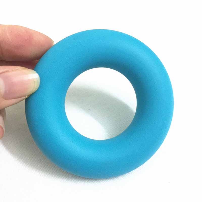 Finger Gripping Ring Resistance Bands Hand Gripper Forearm Wrist Training Stretcher Exercise Pull Ring Grips Expander Fitness: Gray