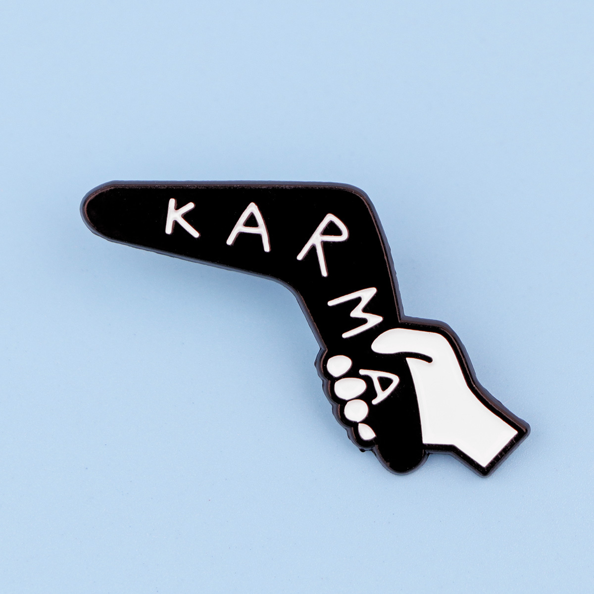Karma – épingles à revers en émail pour sacs à dos, broches, Badges, accessoires pour vêtements, bijoux à la , de croyance religieuse