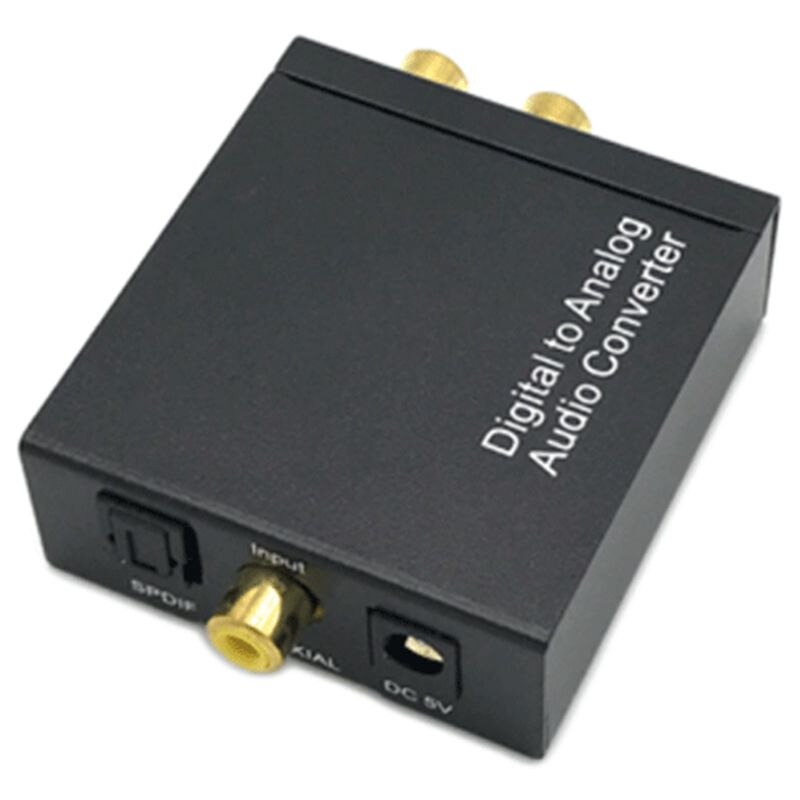 Digitaal naar Analoog Converter DAC met Fiber Kabel Digitale Toslink naar Analoog Stereo Audio L/R Converter Adapter met optische Kabel