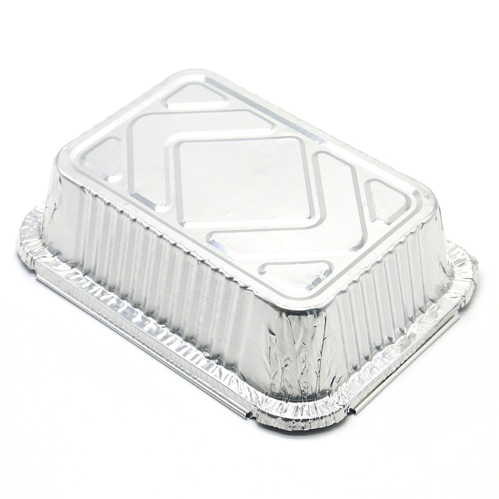 50 Pcs Disposable BBQ Drip Pans Aluminum Foil Grease Drip Pans Recyclable Grill Catch Tray For Outdoor Supplies