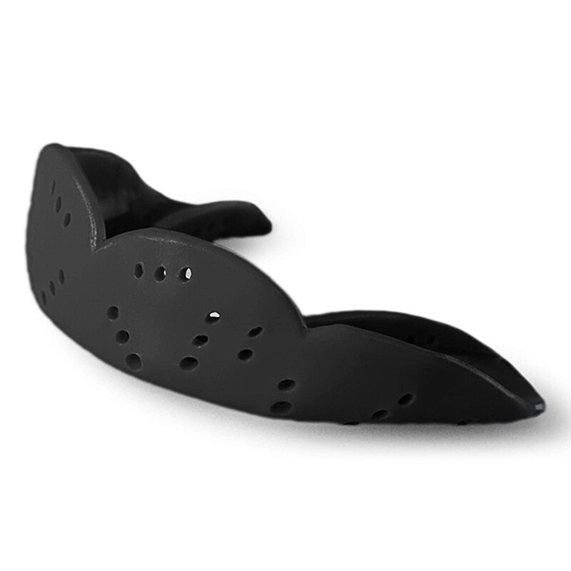 TopSport Mond Guard Eva Tanden Protector Volwassenen Gebitsbeschermer Tand Brace Bescherming Basketbal Rugby Boksen Karate: Black