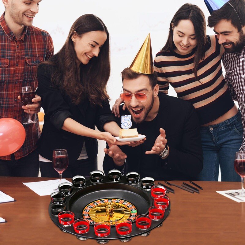 Russian Turntable Wine Set for Bar Birthday Party Party Dance Party Dinner Wine Glass Set Ktv Entertainment Bar Tool Supplies