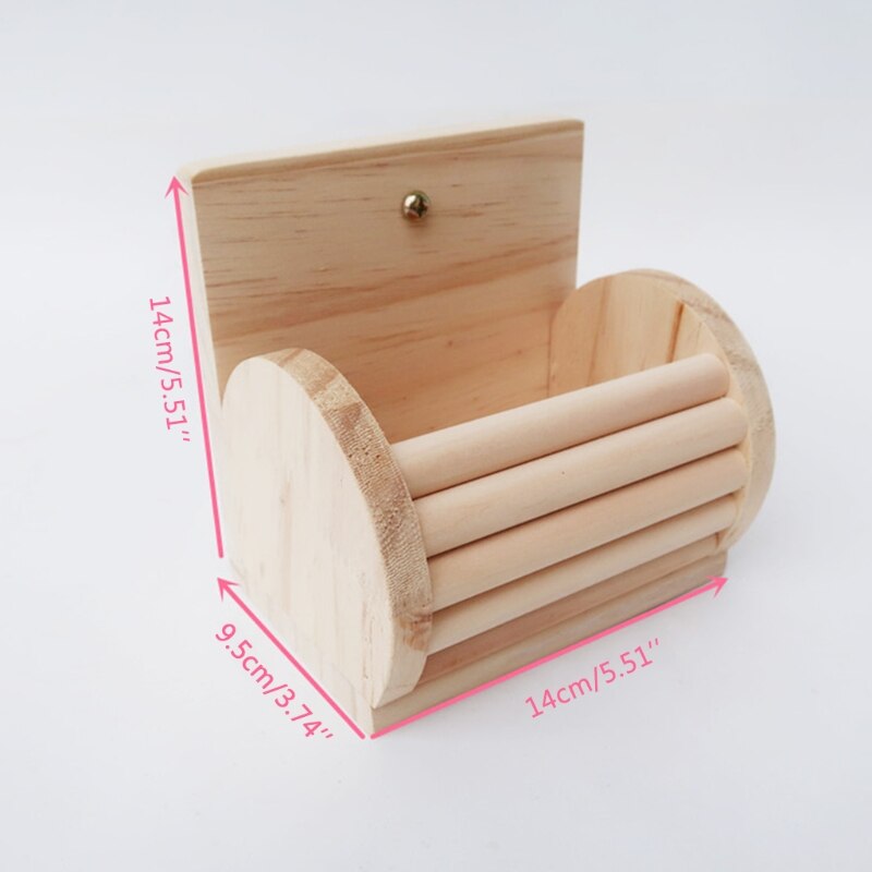 Konijn Feeder Bunny Cavia Hooi Feeder Hooi Kribbe Voor Kooi Chinchilla Hout Voedsel Kom Niet Giftig Veilig Materiaal