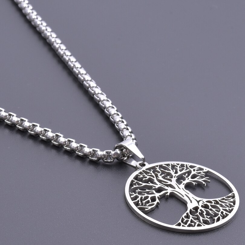 Collares con colgante de cadena de árbol de la vida Para Mujer, Geometría Sagrada, collar de árbol religioso Para Mujer, fabricación de joyas
