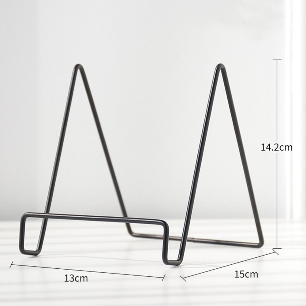 Zware Ijzeren Display Schildersezel Holder Draad Display Stand Kom Plaat Fotolijst Boek Kunstwerk Beugel Metalen Display Rack: Type A Black Large