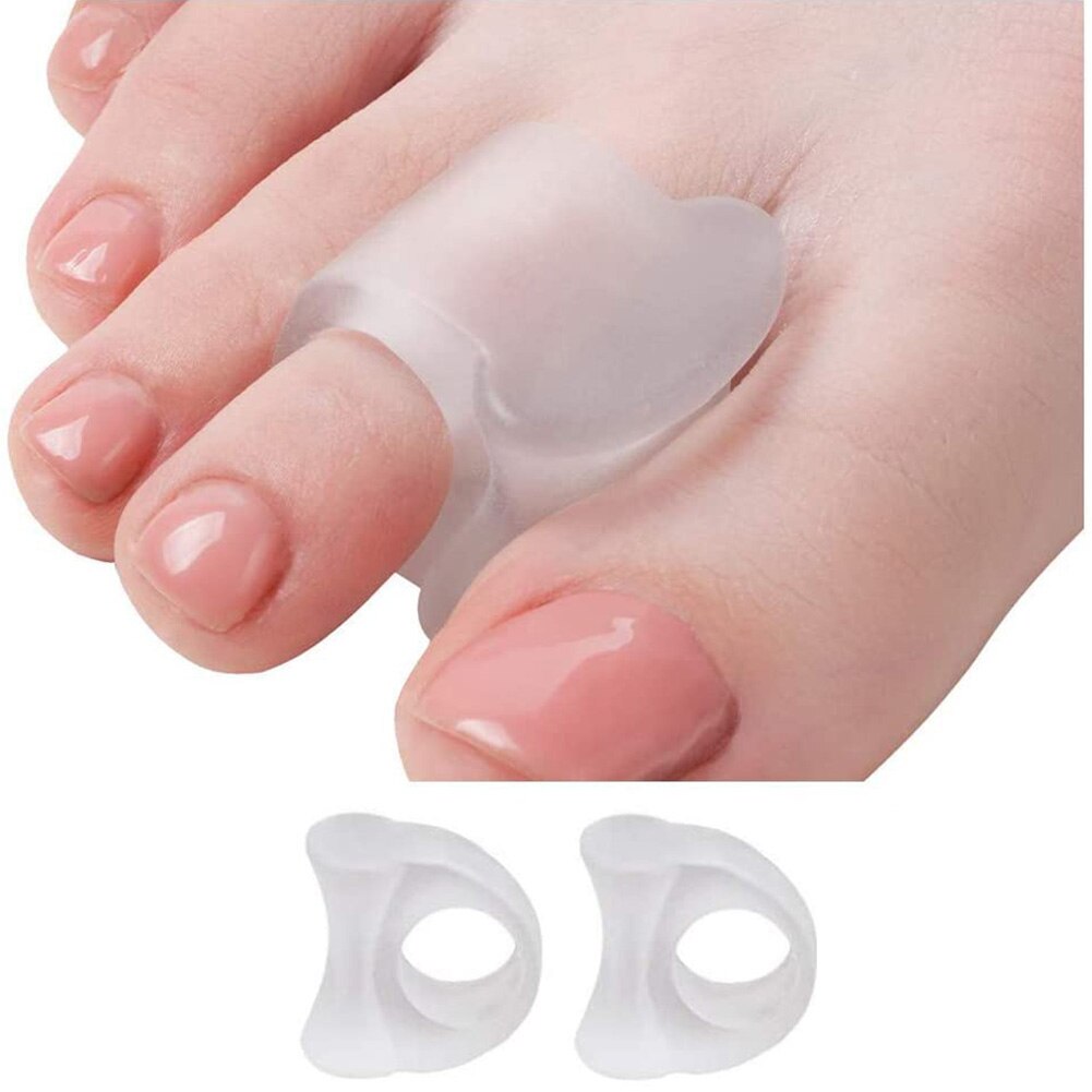 1Pair Toe Separator Insoles Ring Separation Hallux Valgus Correction Pad Finger Toe Separator Correction Pad Foot Care Tool