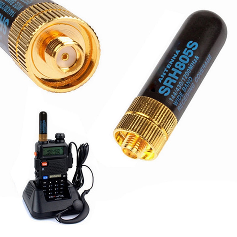Voor Baofeng UV-5R BF-888S Radio SRH-805S Antenne Mini SRH-805S 5Cm SMA-F Vrouwelijke Dual Band Antenne