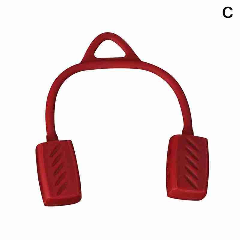 Jaw Trainer 03 Food Grade Silicone Masticator Neck Mandible Ball Exercise D5D7: red