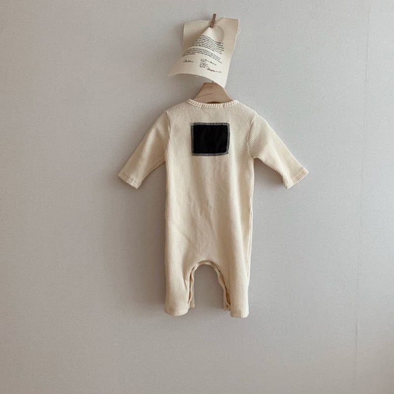 Milancel baby bukser enkelt bryst spædbørn drenge jumpsuits koreansk stil spædbørn piger legedragt