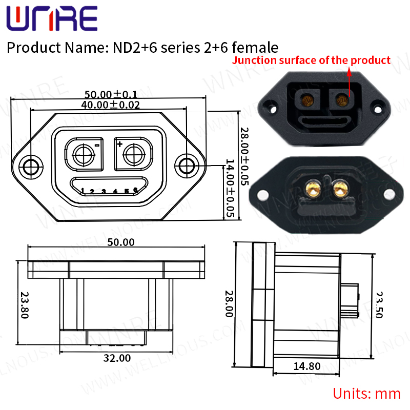 E-BIKE Battery Connector IP67 Scooter Socket Electric Bike Charging Plug Batteries Charging Waterproof Plug With Cable Wire
