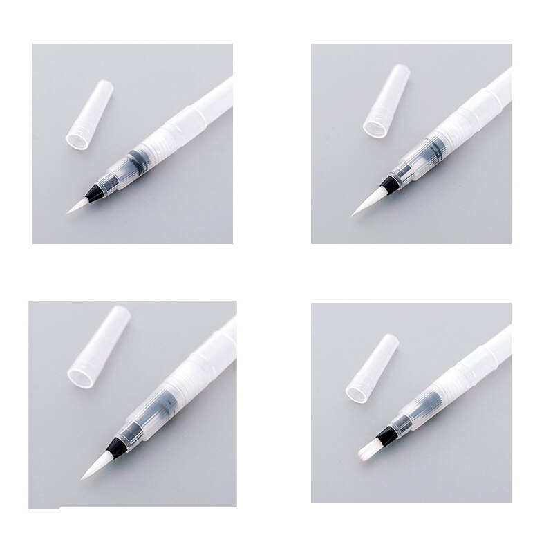 Stylo-plume à tête souple pour peinture, haute capacité, pointe/niveau, stylo absorbant, pinceau de calligraphie pour étudiants