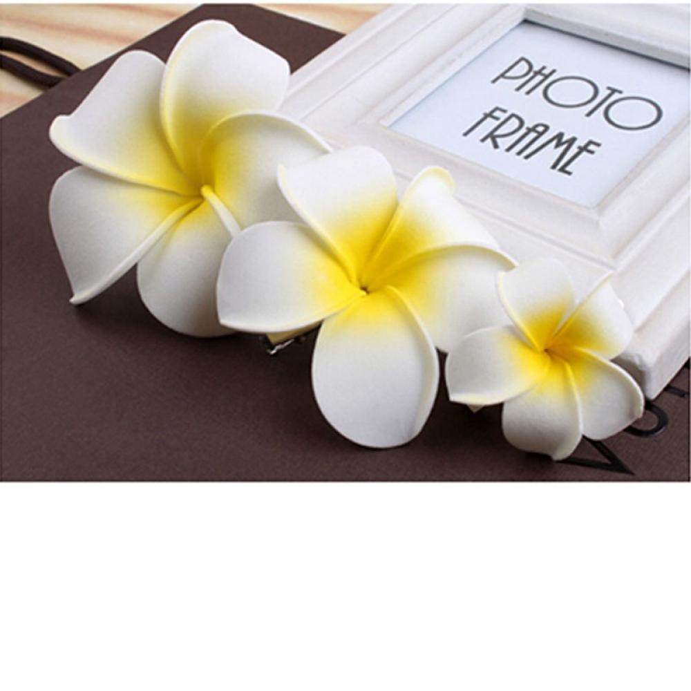 Romantische Plumeria Bloem Bruiloft Bruids Haarspelden Hawaiian Style Foam Bloem Haarspeld Frangipani Bloem Bruids Haar Clip