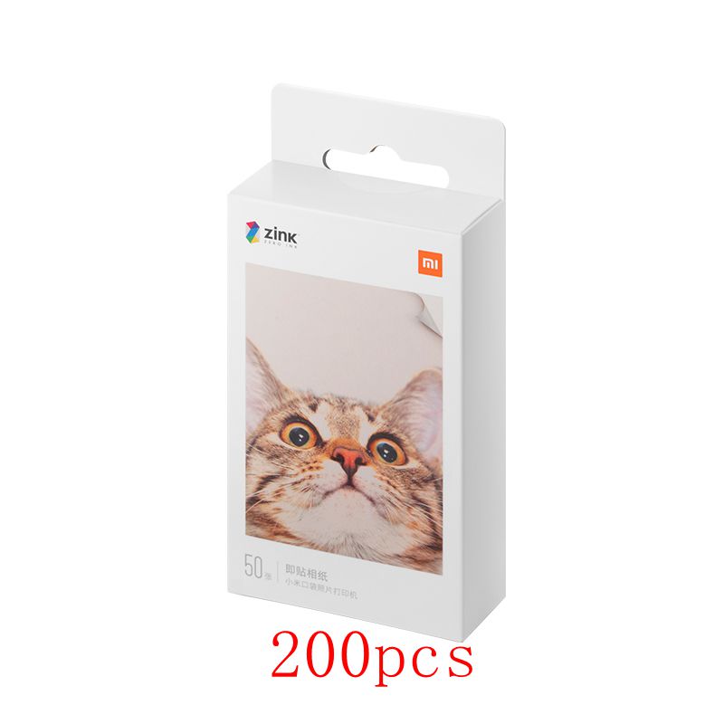 Xiaomi zink pocket printer papper självhäftande foto färgtryck 3- tum mini pocket fotoskrivare snabb