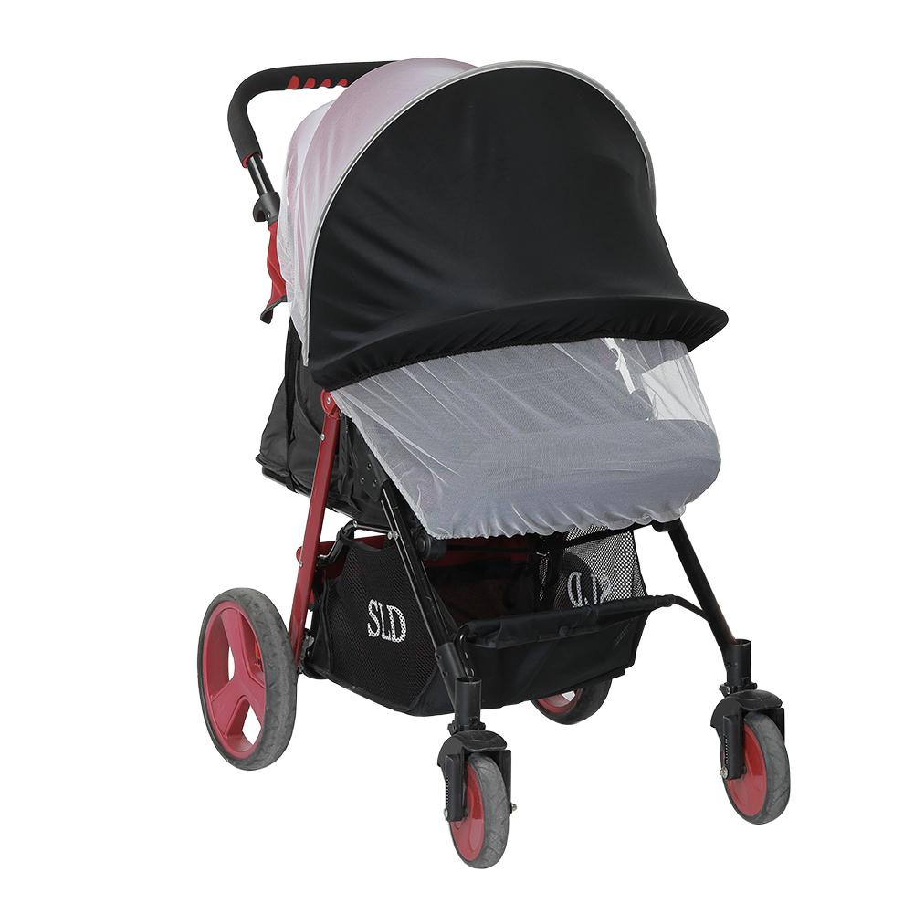 Bebé Red Anti-mosquitos para carrito Universal Cortina hasta el suelo Sol de protección UV Mosquito red plegable PE Material de protección del medio ambiente: Default Title