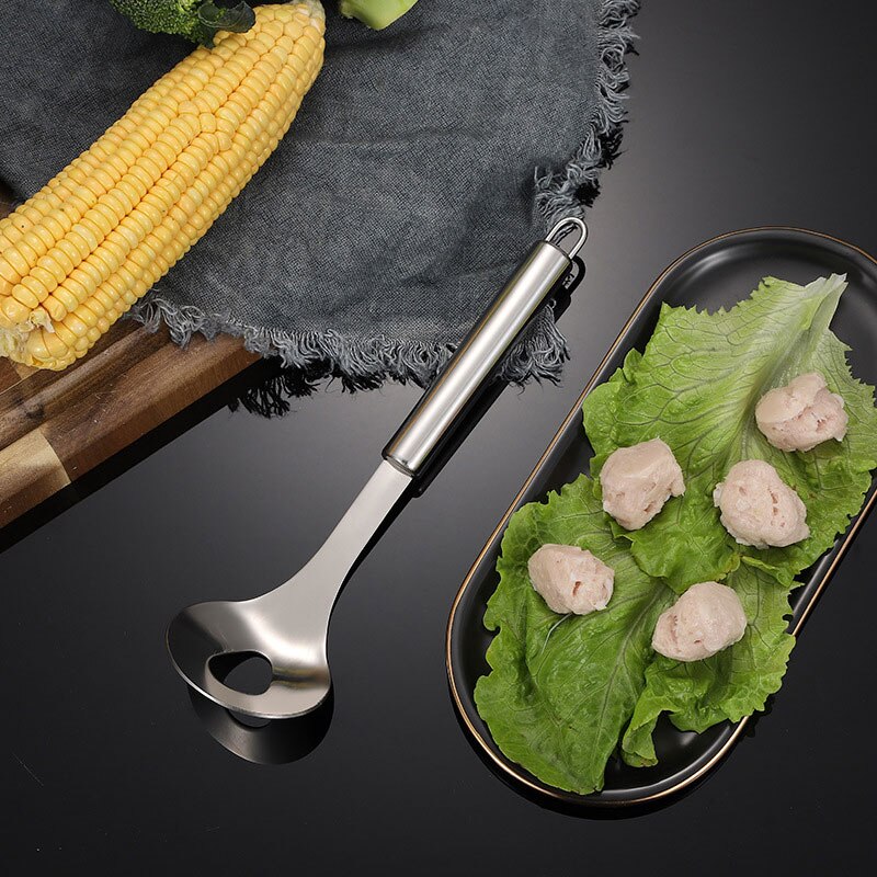 Cucchiaio per polpette in acciaio inossidabile di recente utile polpetta per estrusione di prodotti utili per realizzare gadget da cucina per polpette casa VA88