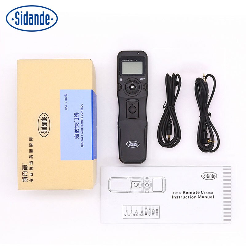Sidande RS-7100LCD Timer Shutter Release Remote Control for Canon EOS 1300D 1100D 1200D 1000D 100D 350D 500D 550D 650D 700D 750D