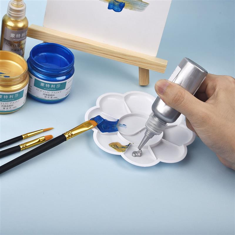 Neue 60ml Acryl Farbe Metallic Gold Silber Kupfer Für Epoxy Harz Schmuck Machen Gips Puppe Handmade DIY Farbpigment
