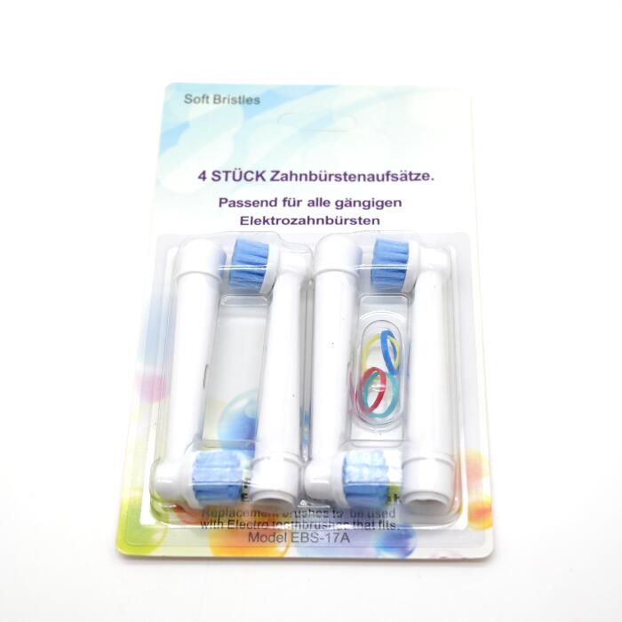 Cabeça de escova de dentes para substituição em escovas elétricas oralb, 8 peças, para crianças, para poder avançado/saúde pro/triumph/3d excel