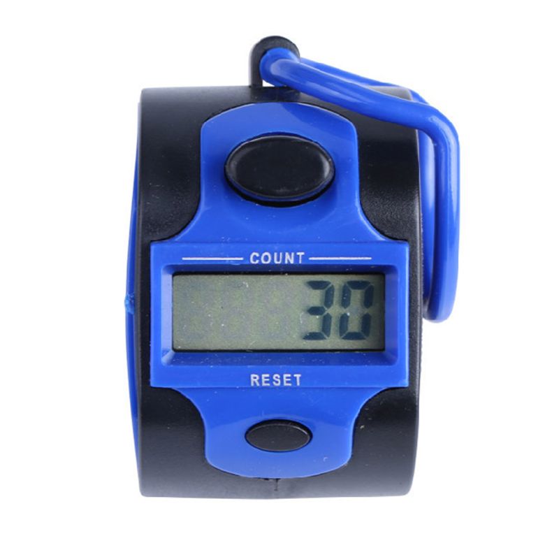 Digital Hand Tally Counter 5 Digit Manual Press Clicker LED Backlight Recorder