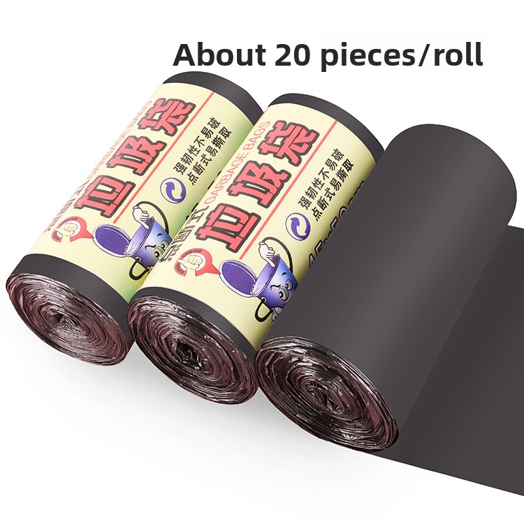 Colored & Black Garbage Bags Roll–Tear-Resistant Thick Plastic Trash Bags for Office,Kitchen, Home Waste Bin,Disposable&Easy-Use: plum