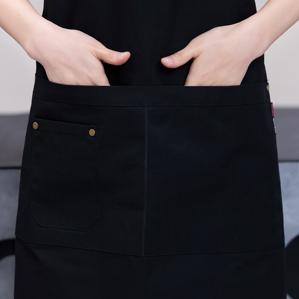 Hurtownia bawełniane płótno robocze fartuch dla obu płci kuchnia fartuch kuchenny grill strzyżenie fartuch roboczy kelner kawiarnia restauracja fartuch