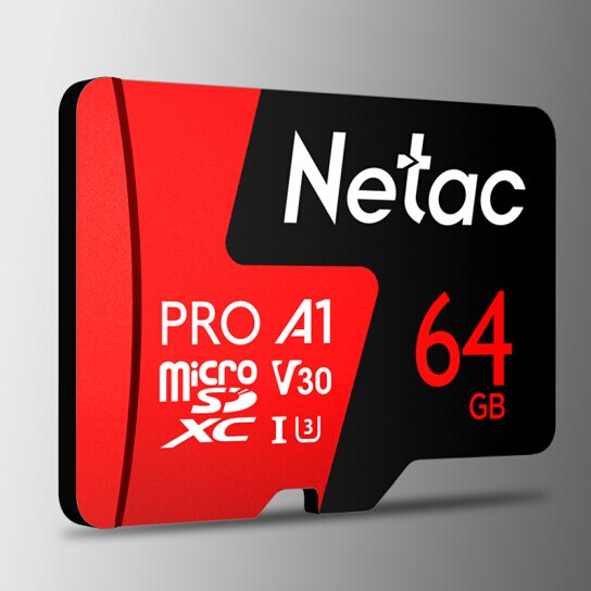 Netac mini ubs micro sd hc cartão tf leitor kits 64 gb 128 gb serie 10 cartão sd de alta velocidade para a memória para o tradutor da língua do cometa: Netac 64GB