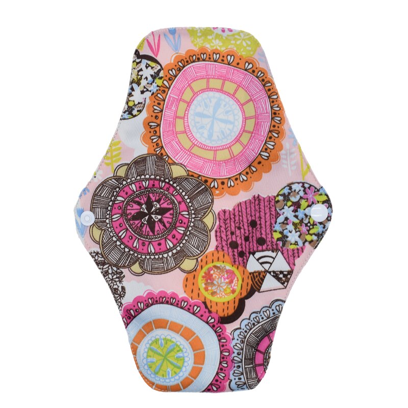 Washable Sanitary Towel Cloth Menstrual Pads Reusable Sanitary Pad Absorbent Reusable Charcoal Cloth Bamboo Menstrual Pads: A4