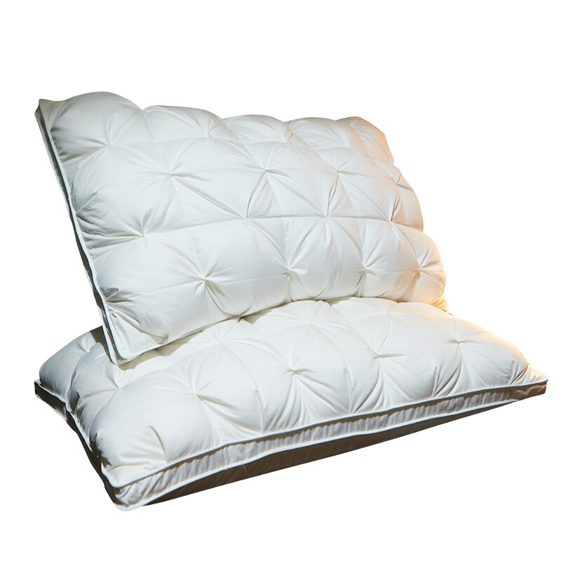 48*74 cm 3D estilo retângulo de luxo ganso branco/travesseiros da cama para baixo-prova de penas de pato para baixo algodão shell frete grátis #/: -DY-YRZ-bai