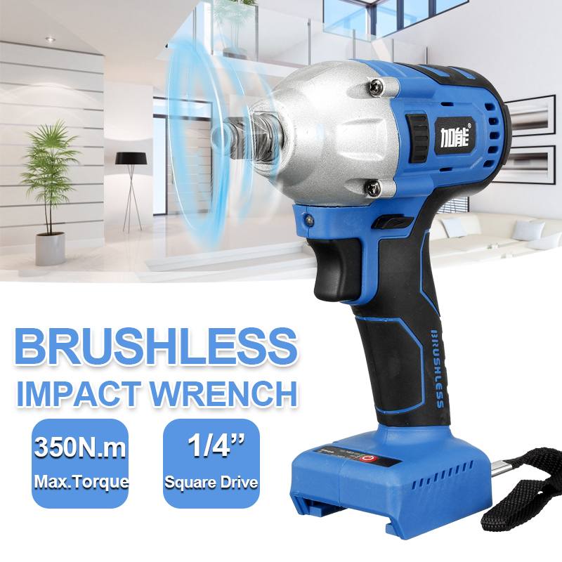 20V 350Nm Cordless Impact Electric Wrench Speed Brushless Impact Wrench Driver Rechargeable Drill Driver without battery