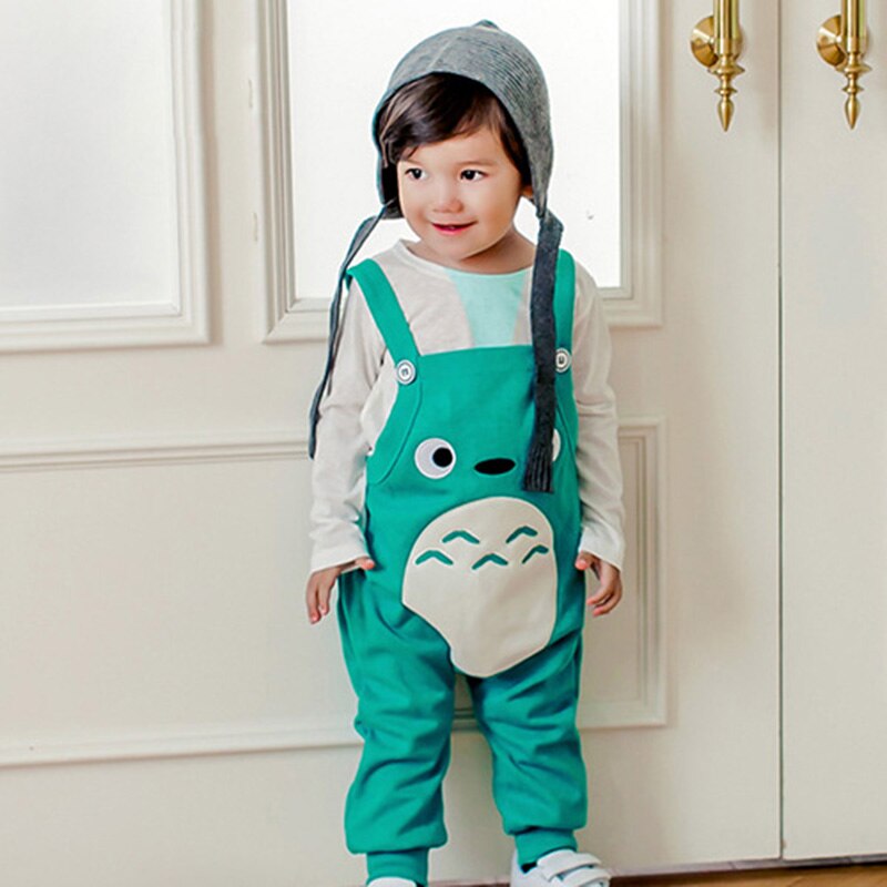 Bambini belli pantaloni del bambino delle ragazze dei ragazzi cute cartoon bretella pantaloni abbigliamento bambini Primavera autunno colori della caramella dei pantaloni del bambino