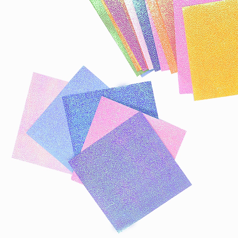 50Pcs/ Set Square Origami Pearl Paper Thousand Paper Cranes DIY Scrapbooking Craft Handmade Origami Folding Materials