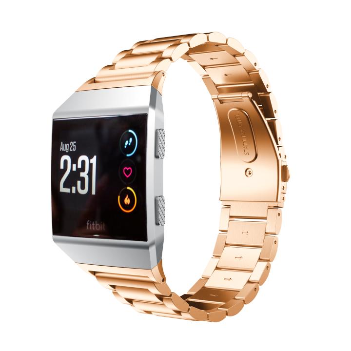 Kartice for Fitbit Ionic Bands Accessories Ionic Stainless Steel Metal Link WristBand Replacement Strap with Folding Clasp